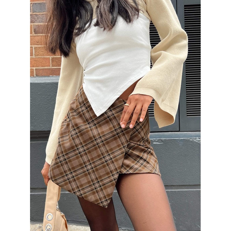 Davenport Mini Skirt Brown