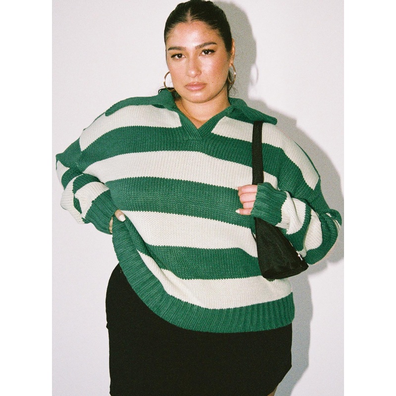 Hampton Sweater Green Curve