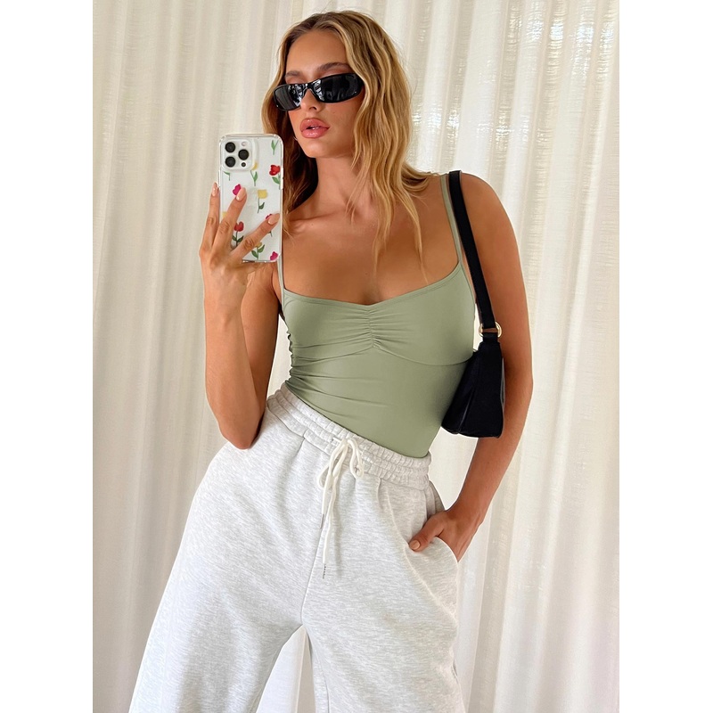 Linden Bodysuit Khaki
