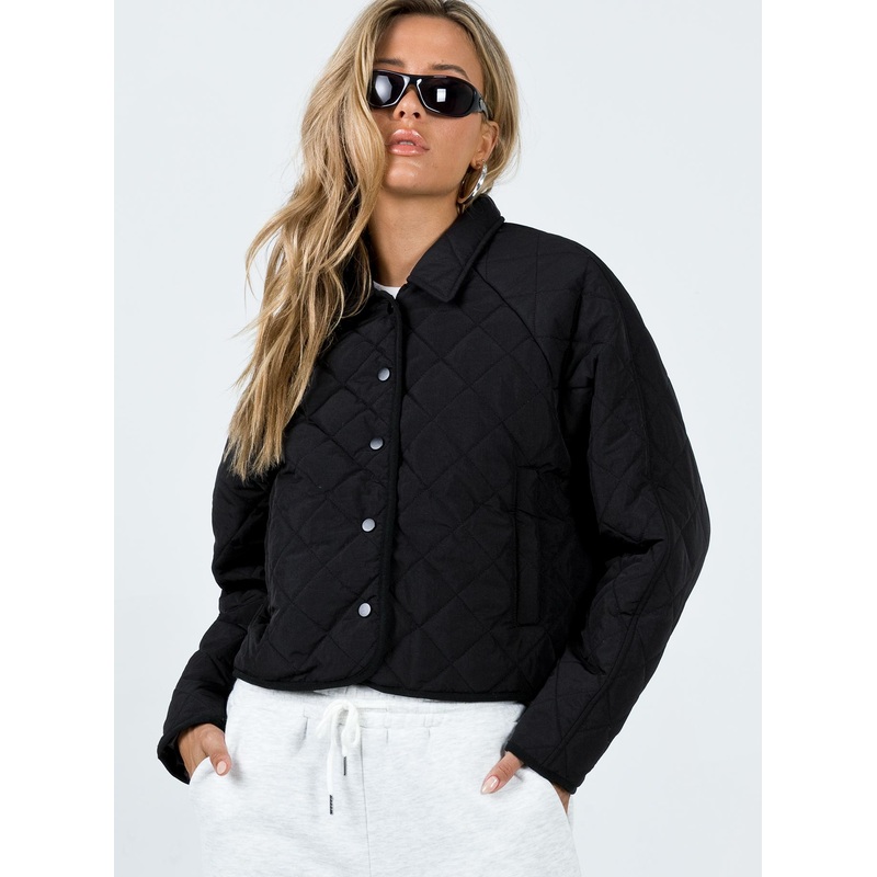 Tripp Quilted Jacket Black