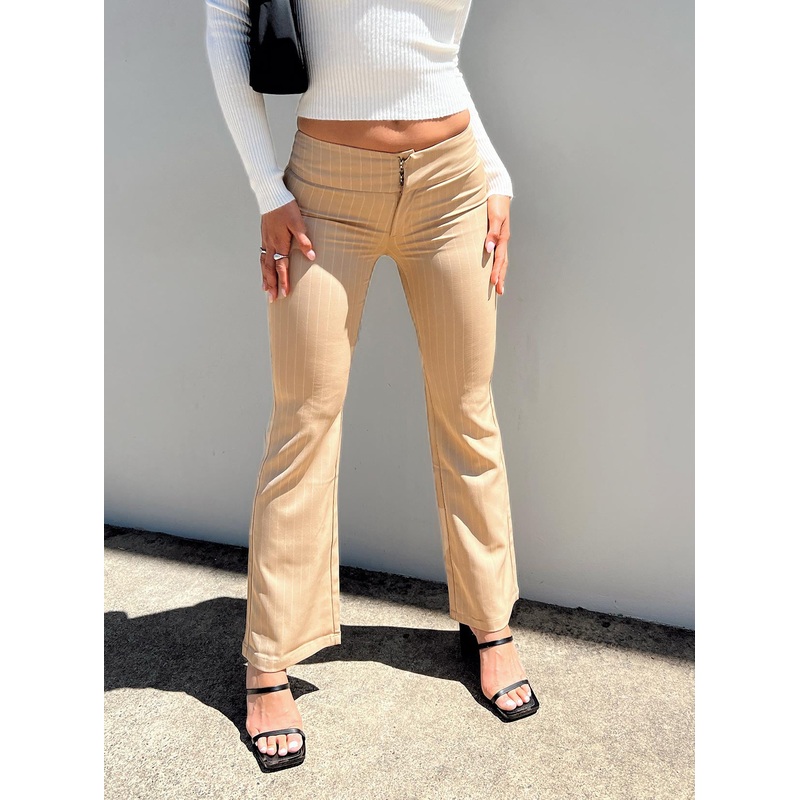 Dami Low Rise Pants Beige