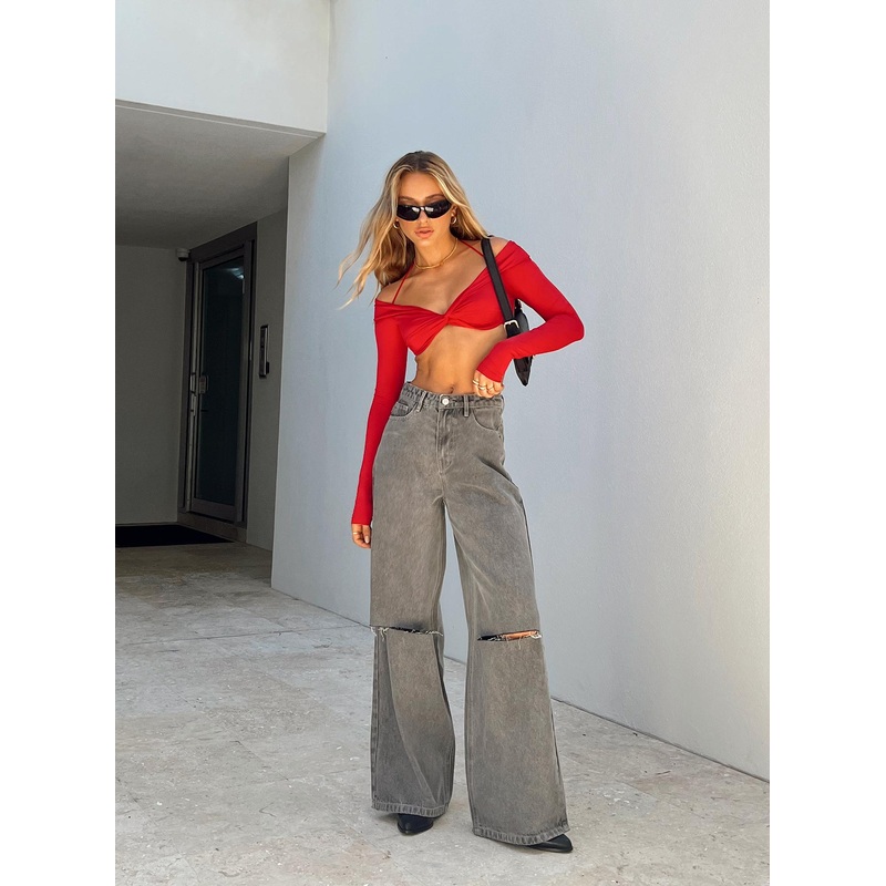 Dami Wide Leg Jeans Black