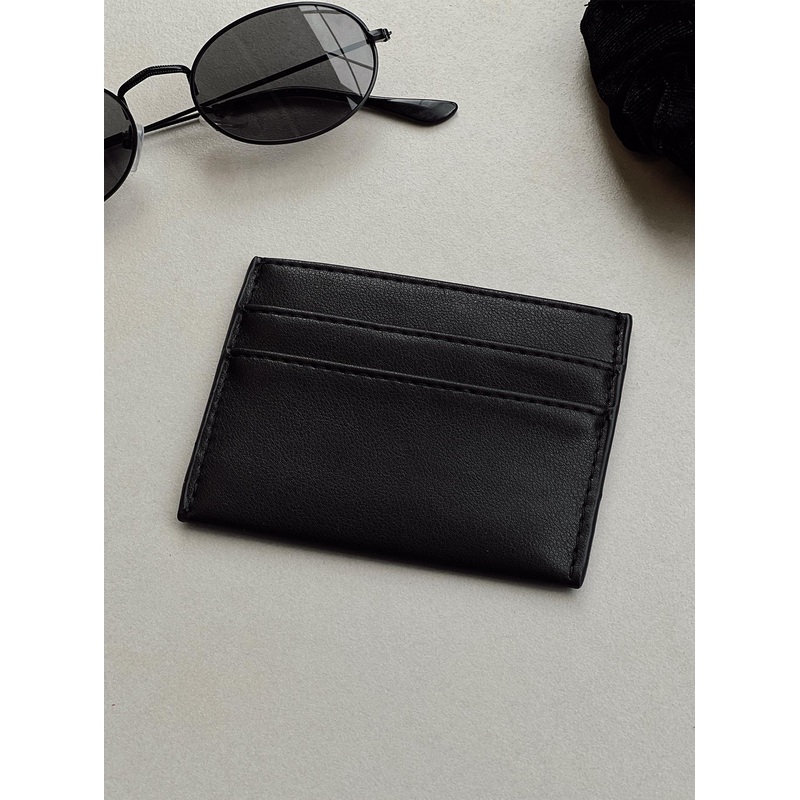 Dixie Card Holder Black Smooth