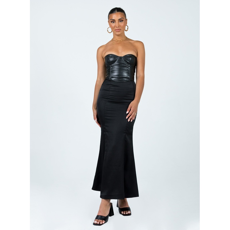 Otter Maxi Skirt Black