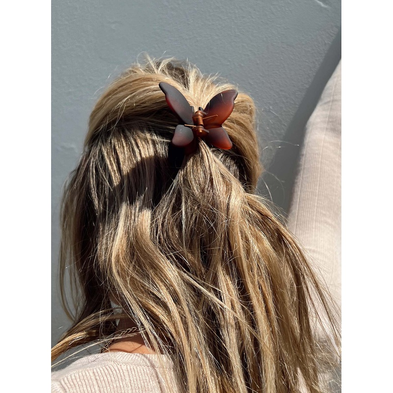 Stephy Hair Clip Brown