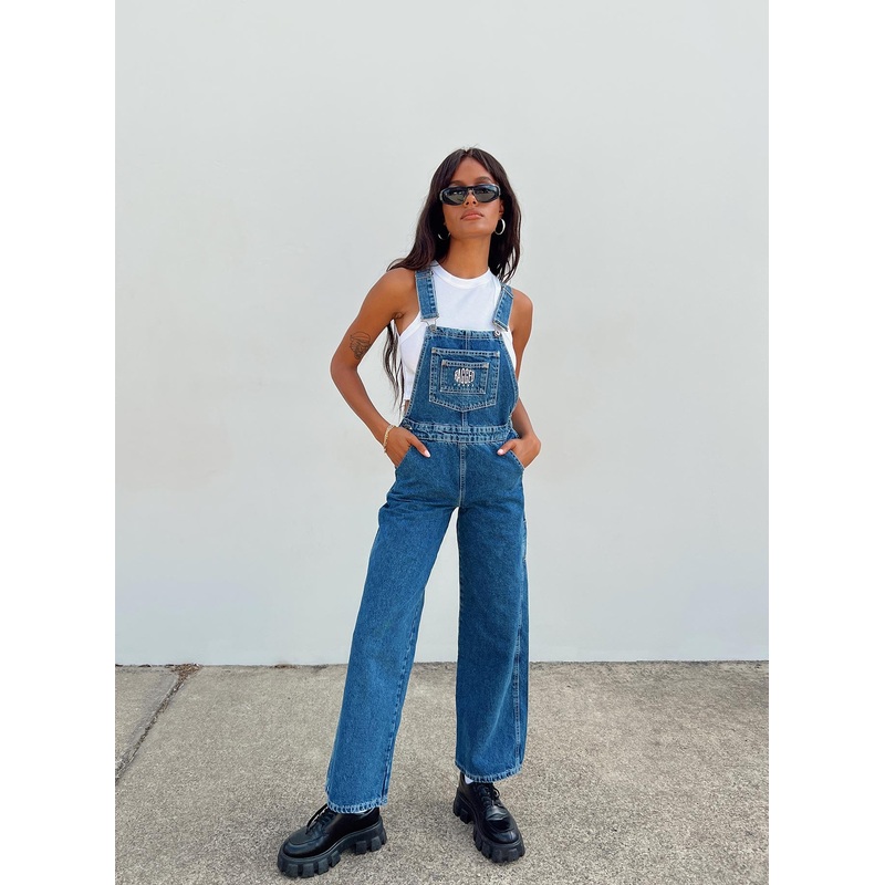 The Ragged Priest Dude Overalls Mid Blue