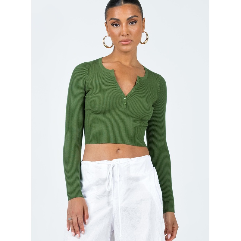 Unwritten Love Top Olive