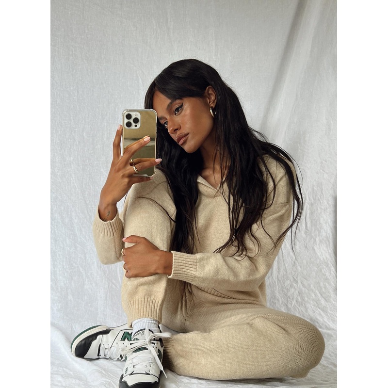 Waite Knit Sweater Beige