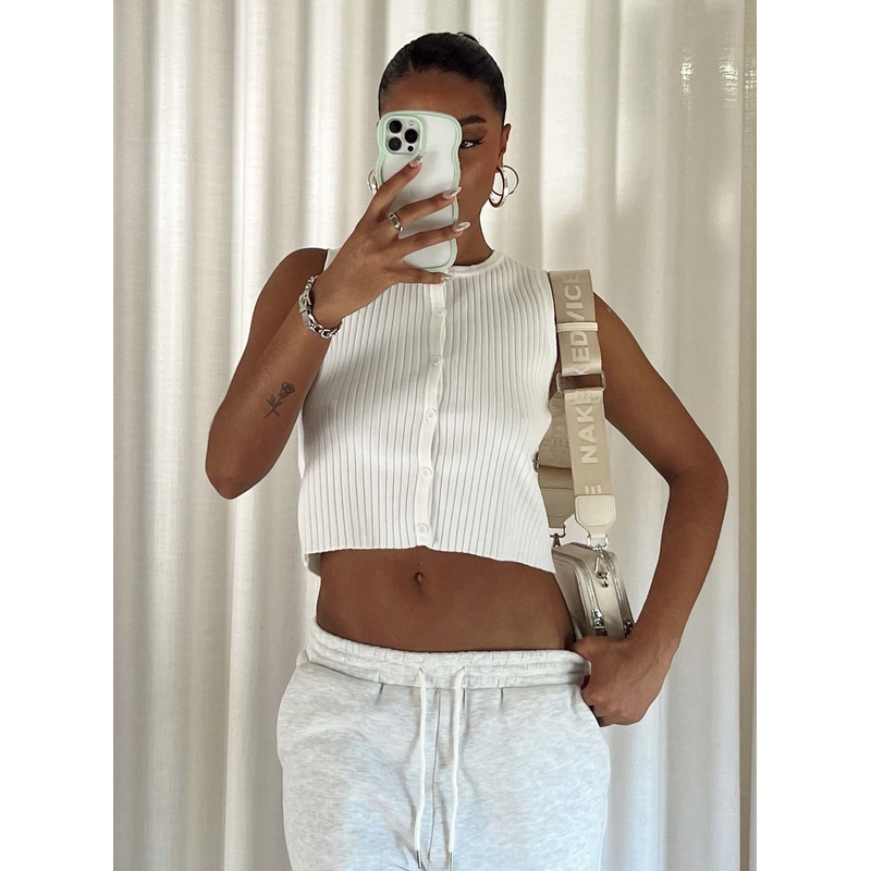 Alisma Vest Top White