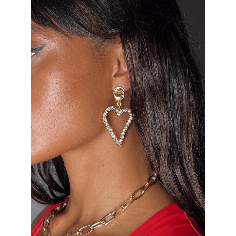 Desy Earrings Gold / Clear