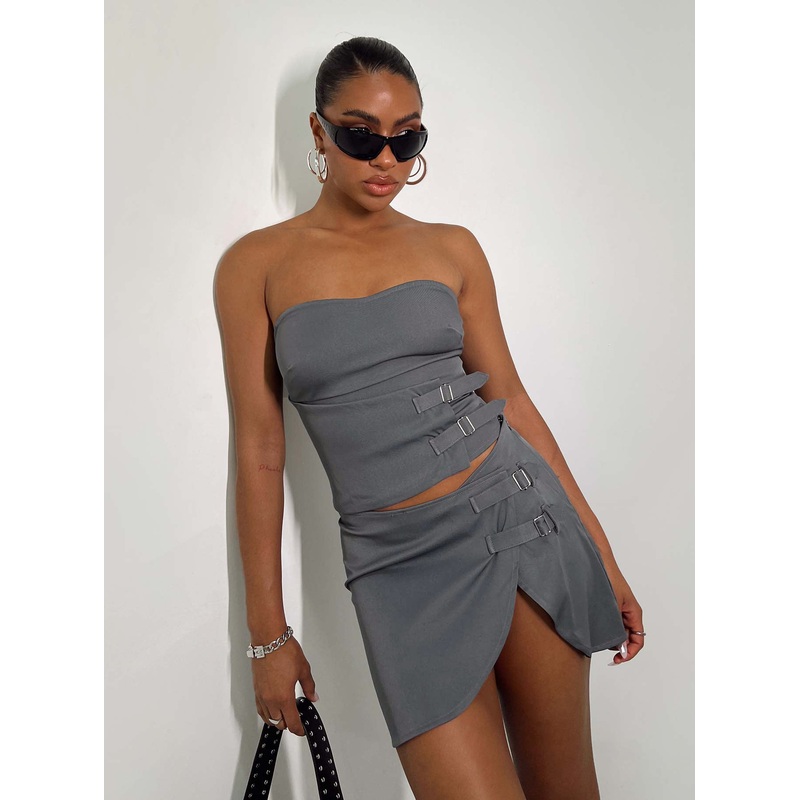 Ewan Mini Skirt Grey