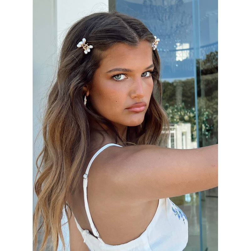 Satria Hair Clip Pack Pearl