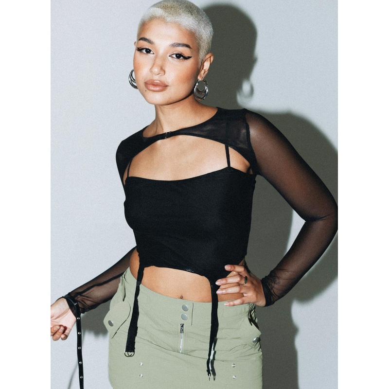 Tavouli Long Sleeve Top Black