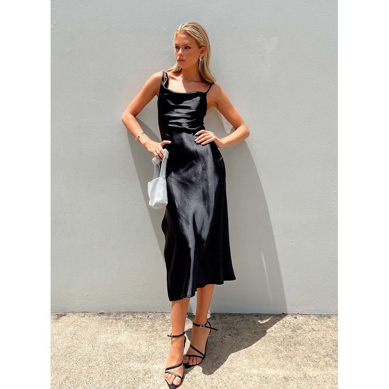 Zamora Midi Dress Black