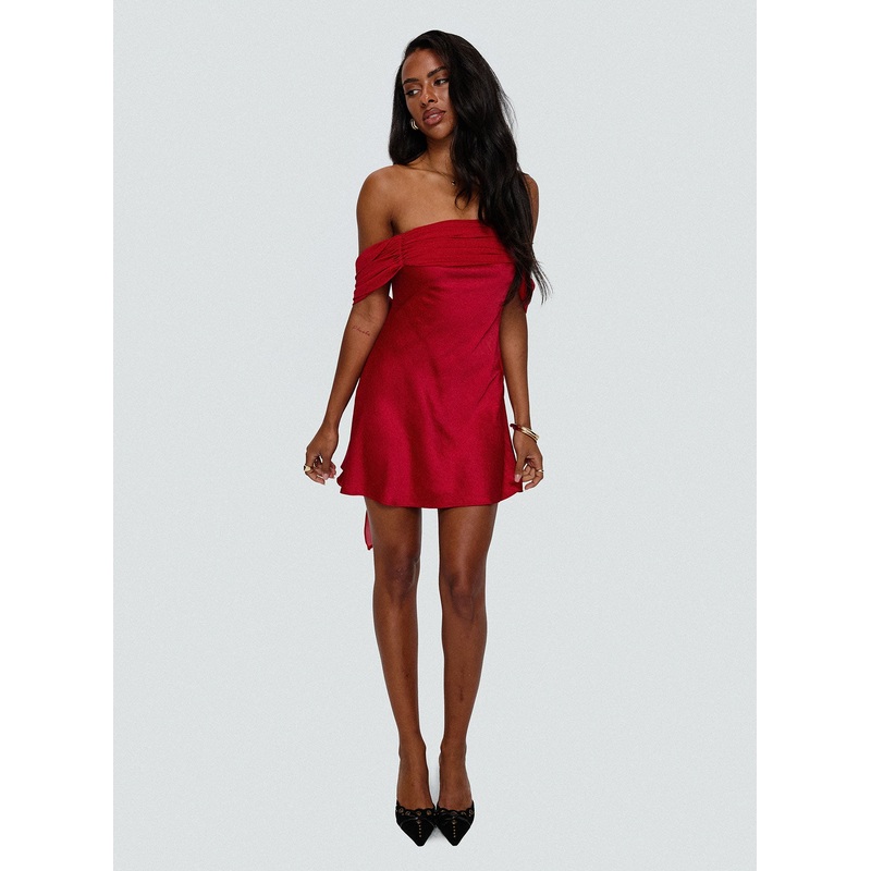 Adoration Mini Dress Red