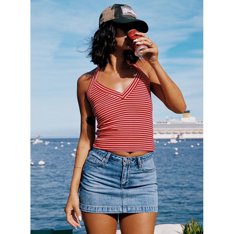 Fossils Denim Mini Skirt Blue