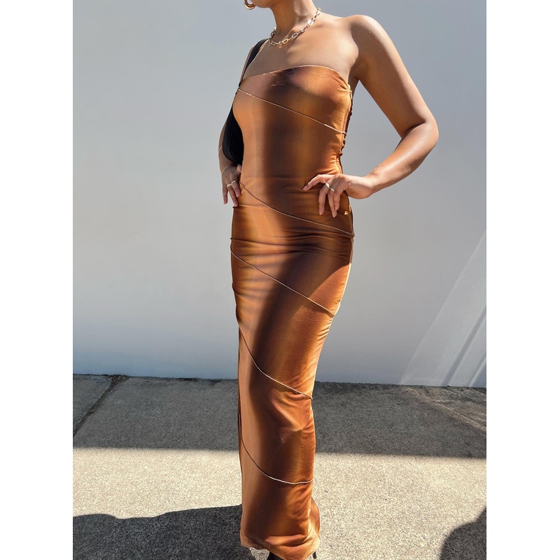 Luela Maxi Dress Brown