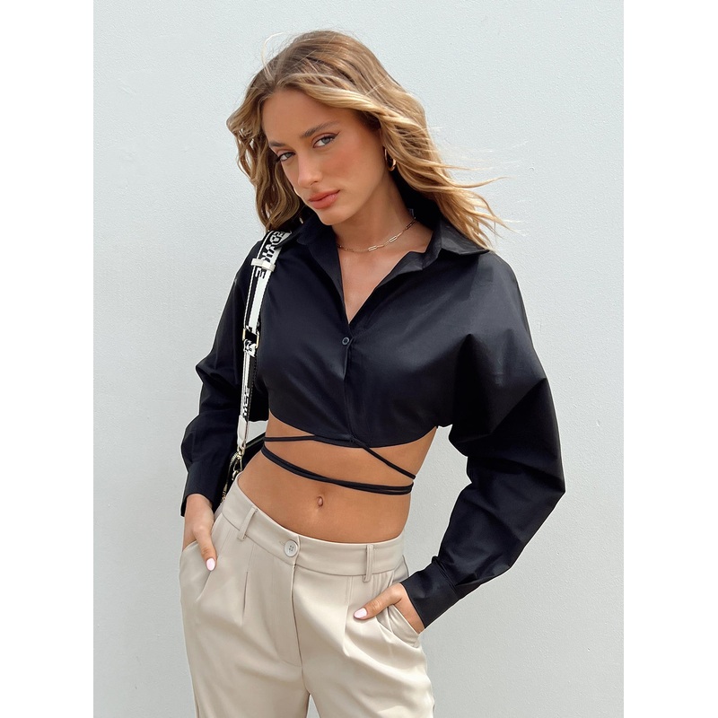 Rylen Long Sleeve Top Black