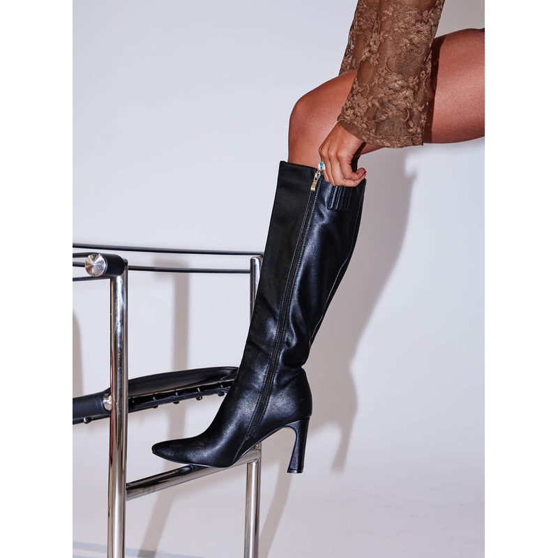 Sawyer Knee High Boots Black