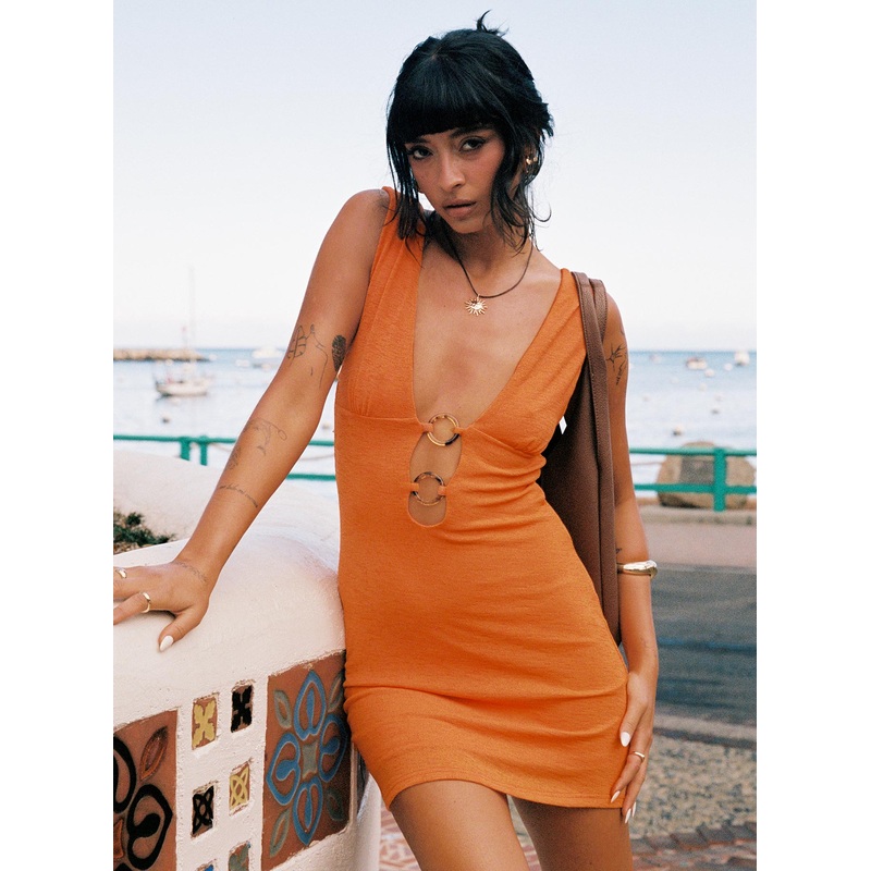 Steward Mini Dress Orange