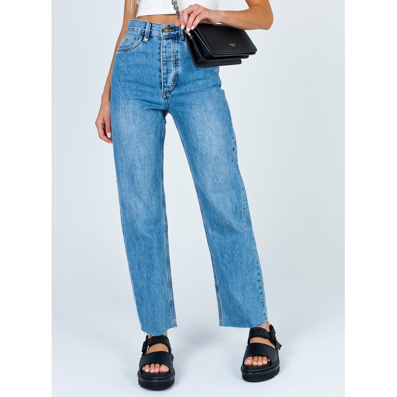 Thrills Paige Jean Trucker Blue