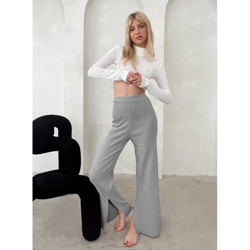 Allen Ribbed Pants Grey