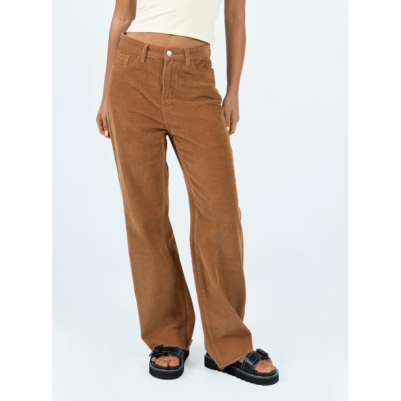 Kalinda Jeans Tan Cord