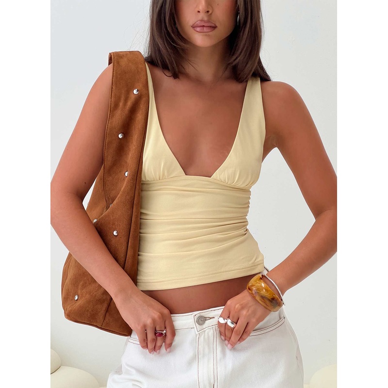 Sublime Ruched Top Yellow