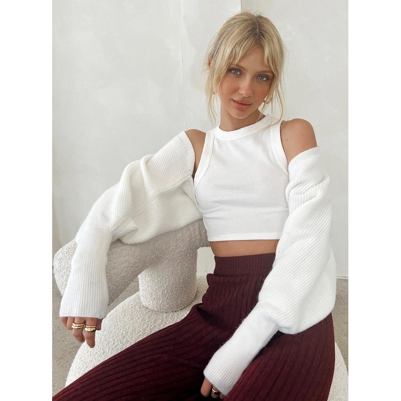 Aviana Cardigan White
