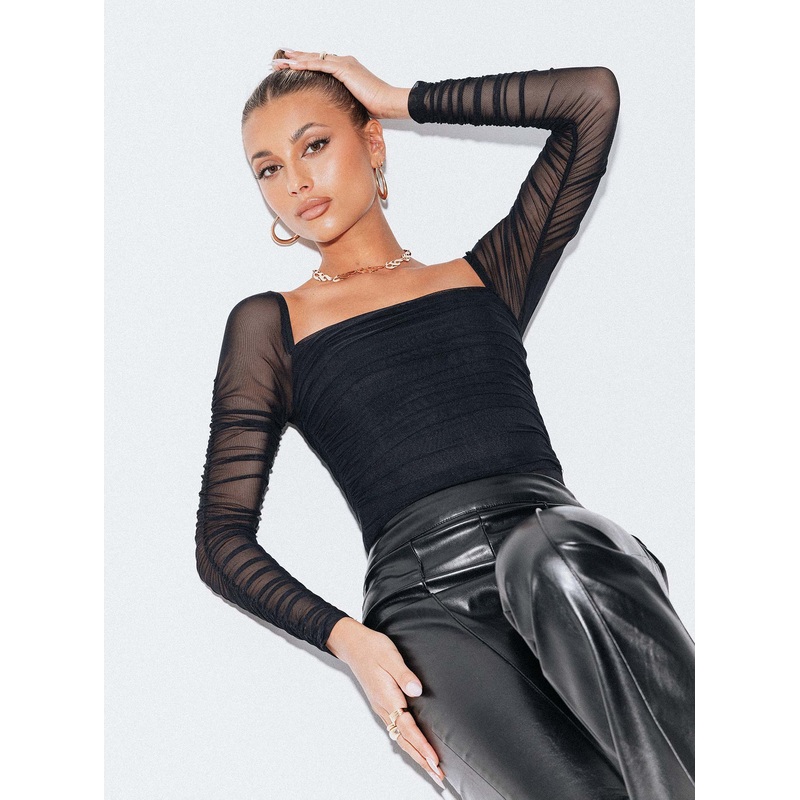 Delany Bodysuit Black Tall