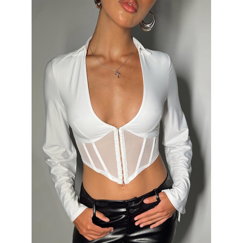Sherwin Long Sleeve Top White