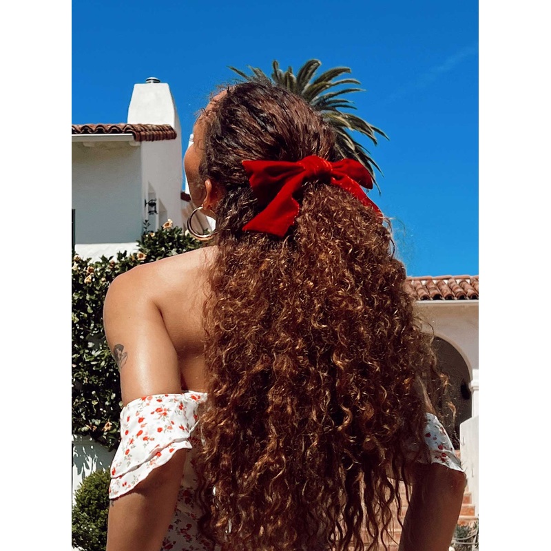 Aaylah Hair Bow Burgundy