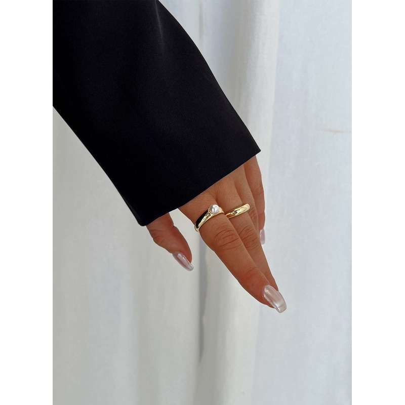Mina Gold Plated Ring Pack