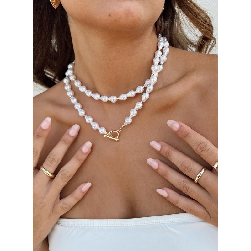 Nicolo Necklace Pearl
