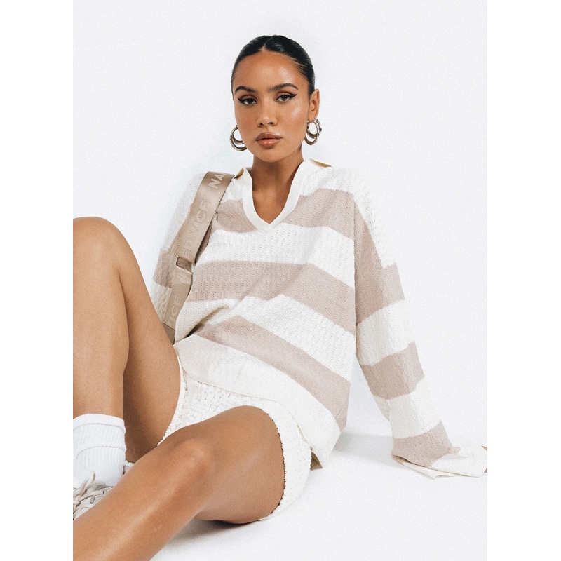 Rick Sweater White/Beige