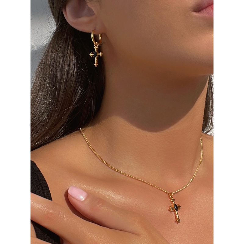 Focus On Yourself Gold Plated Earrings