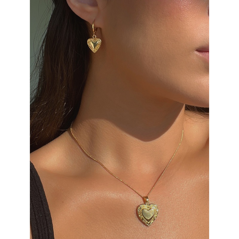 Lock It Up Gold Plated Earrings