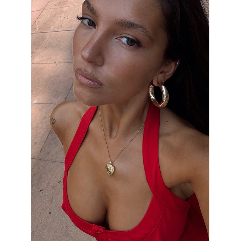 Lock It Up Gold Plated Necklace Gold