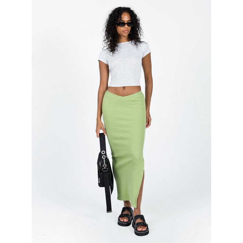 Abigail Midi Skirt Green