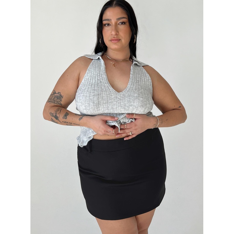 Adam Mini Skirt Black Curve