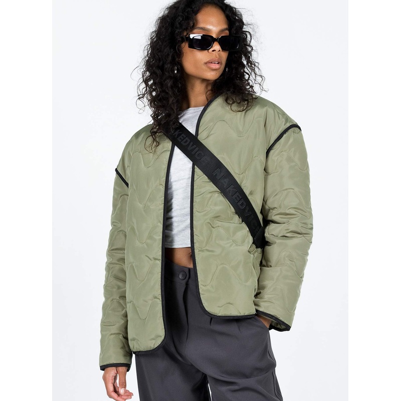 Haven Quilted Jacket Khaki