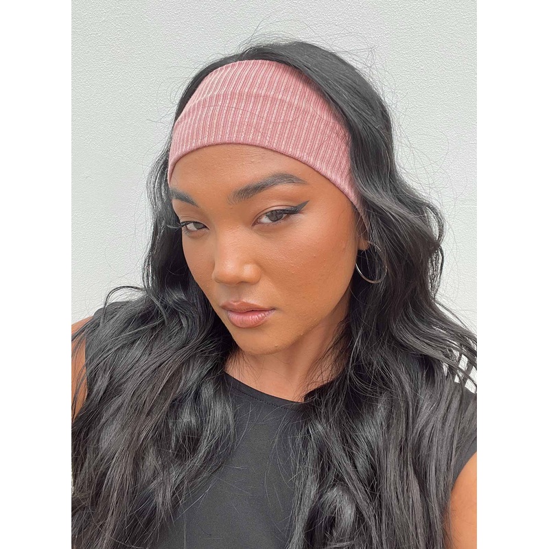 Adelina Knit Headband Pink