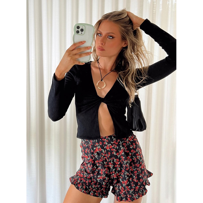 Basalt Long Sleeve Top Black
