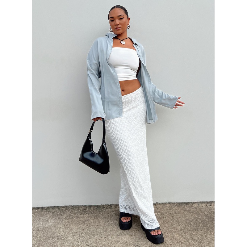 Berkshire Low Rise Maxi Skirt White