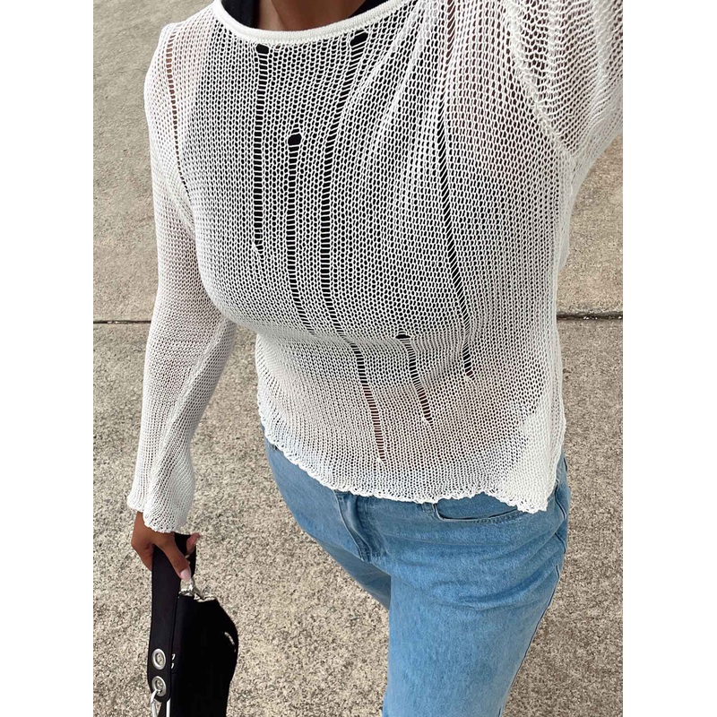 Sweeney Sweater White