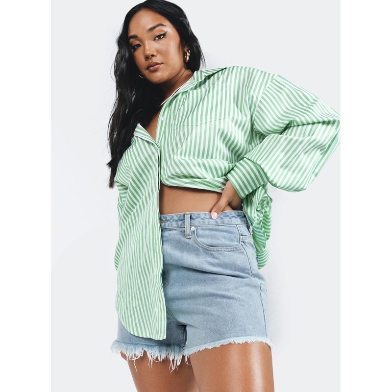 Swindon Shirt Green Stripe