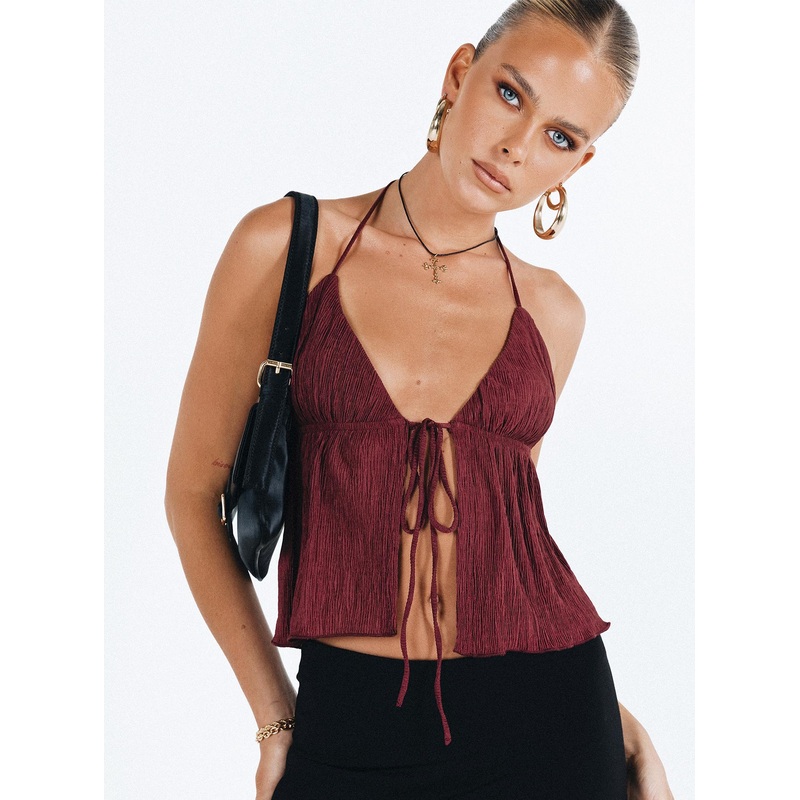 Chantria Top Burgundy
