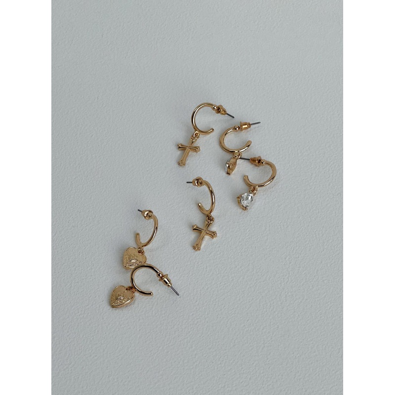 Diaz Earring Pack Gold