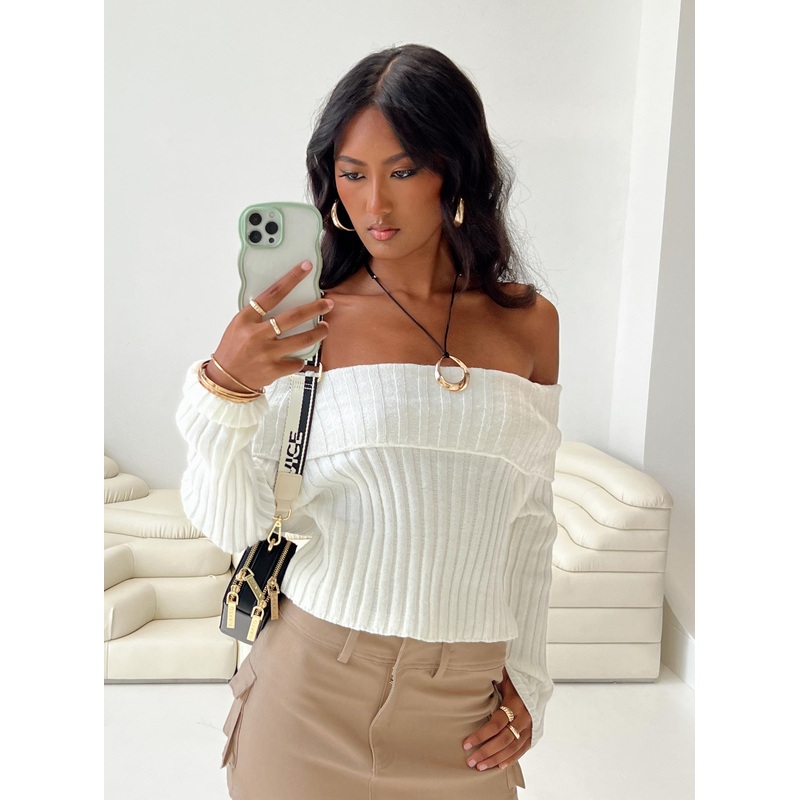 Rossetto Knit Sweater White