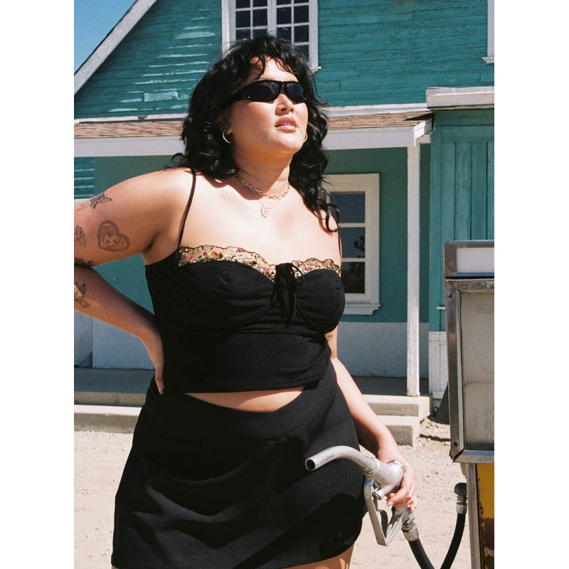 Sarella Bustier Top Black Curve